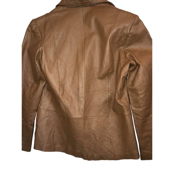 Chadwick's Brown Genuine Leather Jacket SIZE 4P NWT - Picture 8 of 14